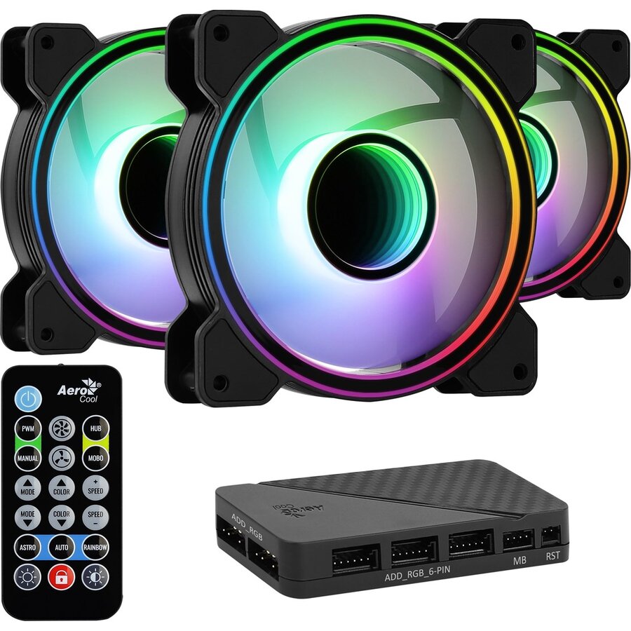 Oferte la Ventilator Carcasa x3 Mirage 12 ARGB Pro 120mm Negru