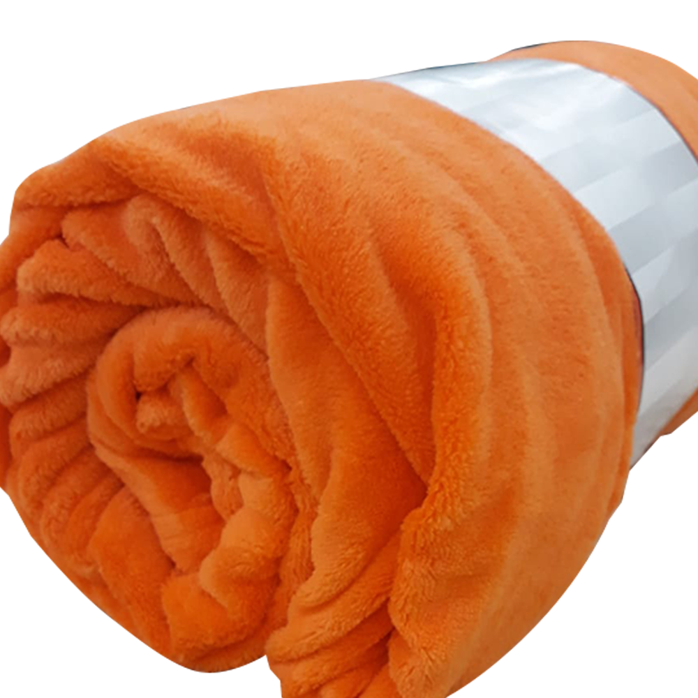 Oferte la Patura pufoasa Coral Fleece, poliester, portocaliu, 150 x 200 cm