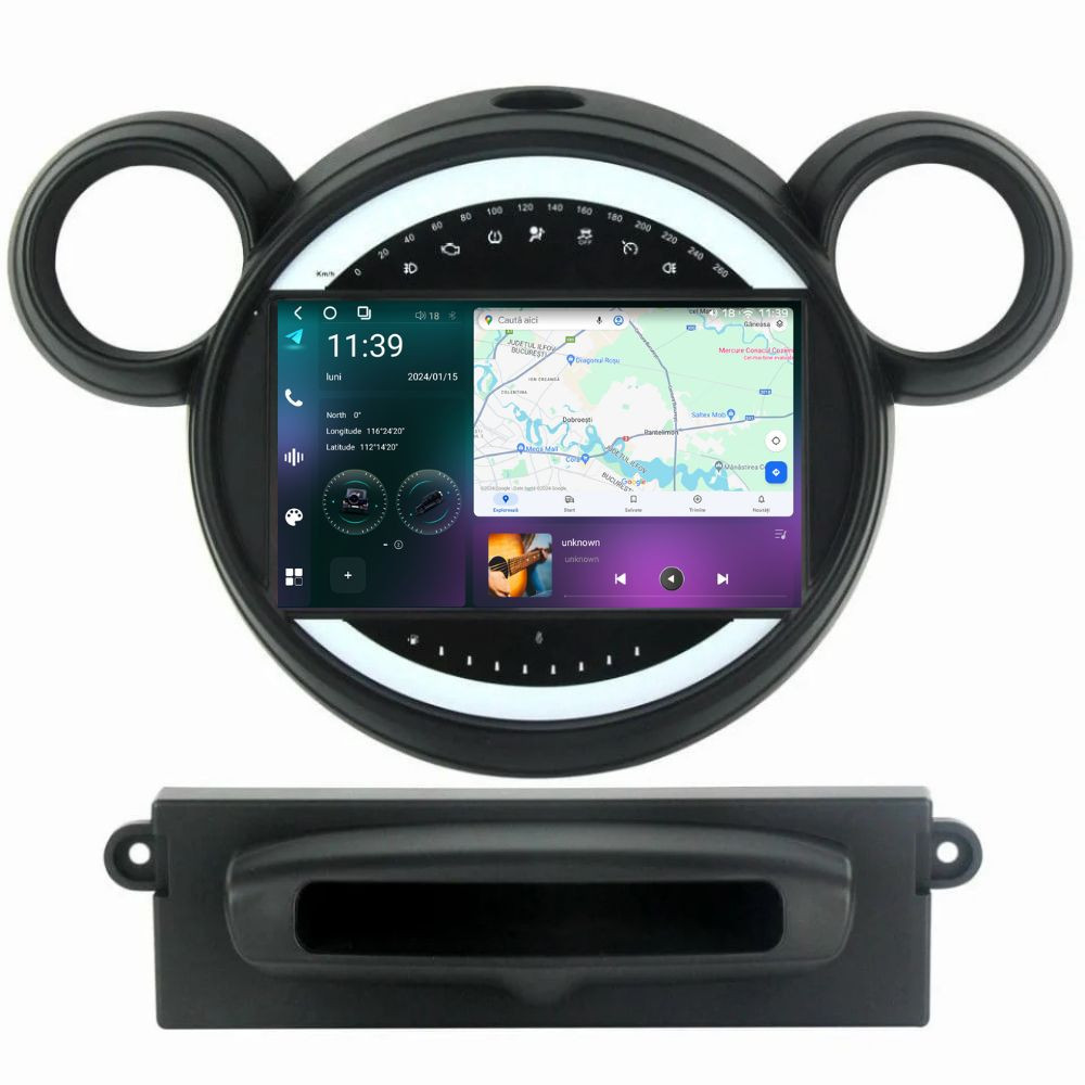 Oferte la Navigatie dedicata cu Android Mini Countryman / Paceman (R60, R61) 2010 - 2017, 12GB RAM, Radio GPS Dual Zone, Display 2K QLED 9.5" Touchscreen, Internet Wi-Fi si slot SIM 4G, Bluetooth, MirrorLink, USB