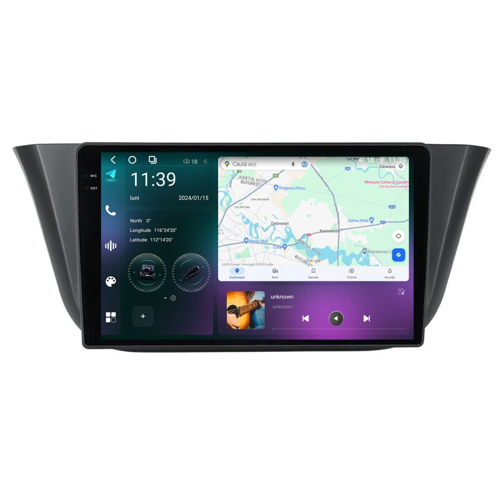 Oferte la Navigatie dedicata cu Android Iveco Daily VI dupa 2014, 12GB RAM, Radio GPS Dual Zone, Display 2K QLED 9.5" Touchscreen, Internet Wi-Fi si slot SIM 4G, Bluetooth, MirrorLink, USB