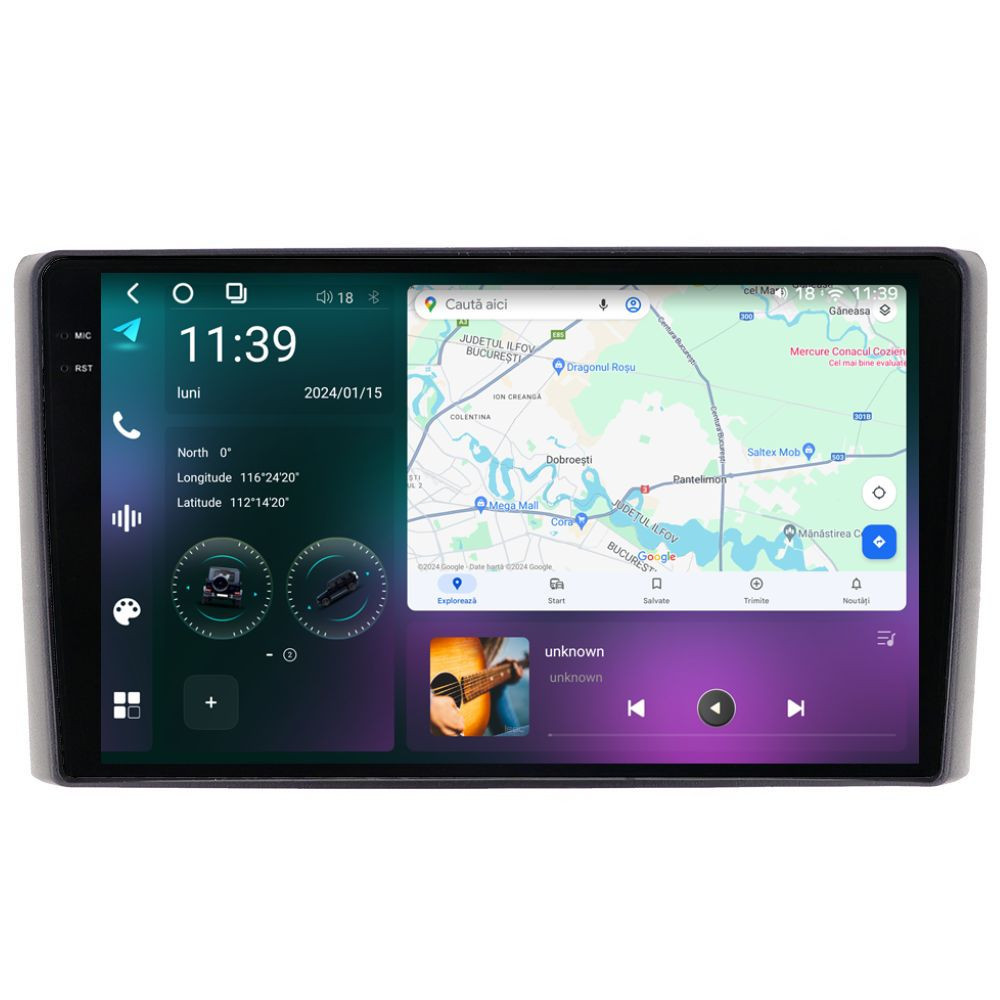 Oferte la Navigatie dedicata cu Android Iveco Daily 2006 - 2014, 12GB RAM, Radio GPS Dual Zone, Display 2K QLED 9.5" Touchscreen, Internet Wi-Fi si slot SIM 4G, Bluetooth, MirrorLink, USB