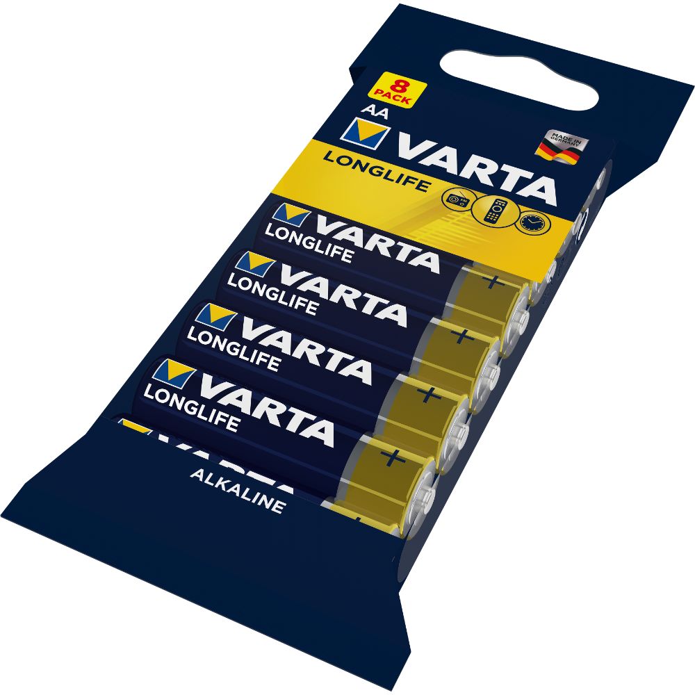 Oferte la Baterii Varta, Longlife Extra, AA, 8 buc