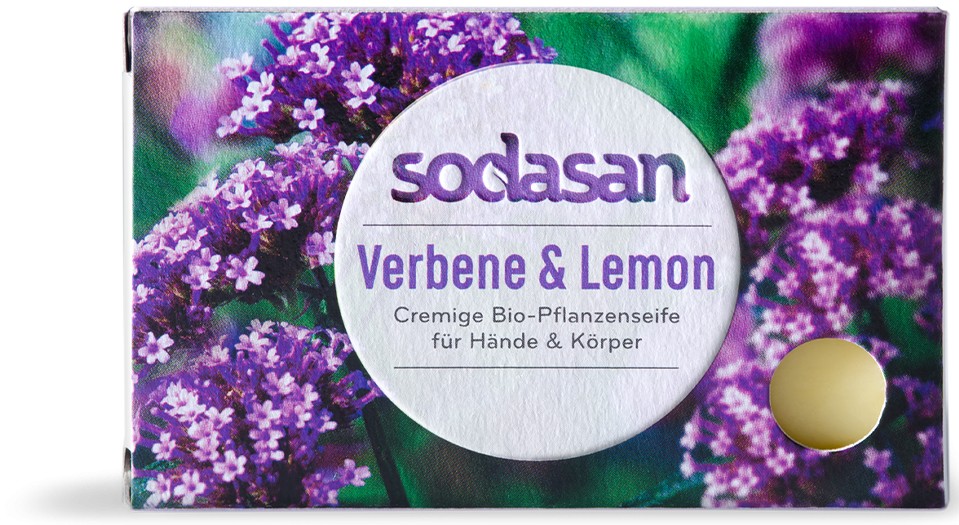 Oferte la Sapun bio cu verbina si lamaie, 100g Sodasan