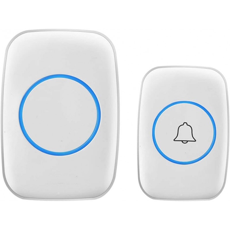 Oferte la Sonerie Electrica Wireless Techstar®, Alimentare Direct la Priza 220V, Multiple Tonuri, Maxim 110db, 300m, Alb