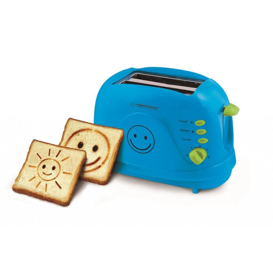 Oferte la Prajitor de paine EKT003B EKT003 Smiley 3 = 1 750W Blue