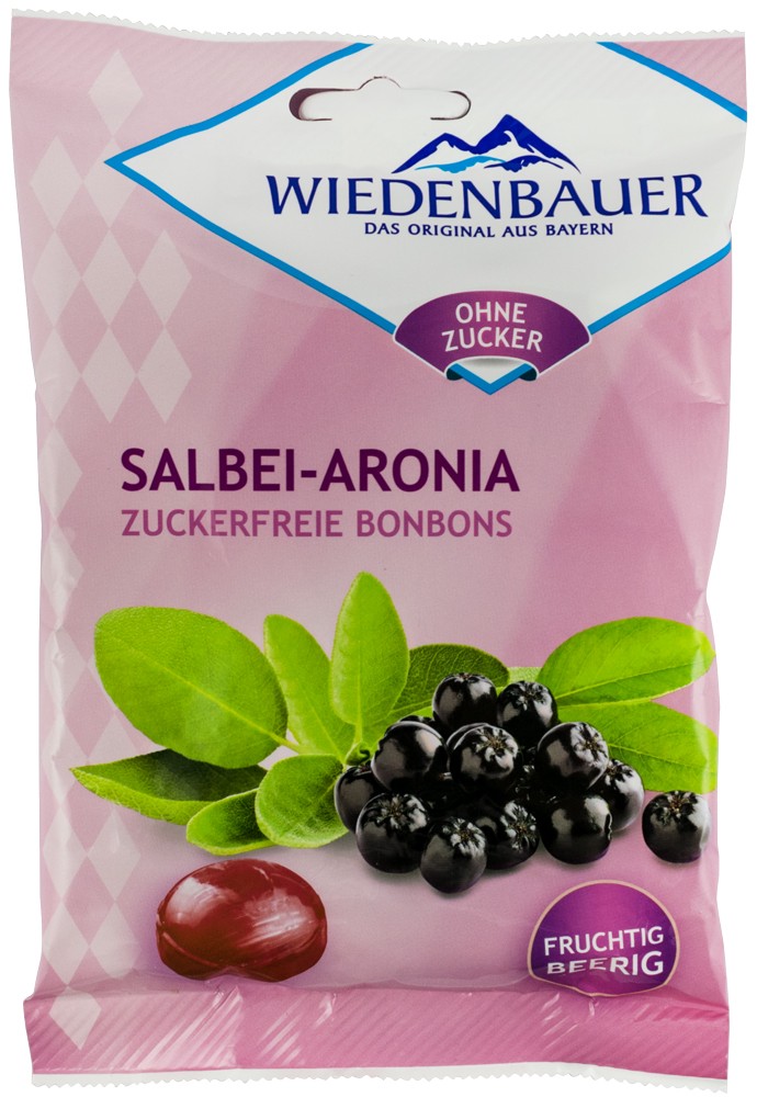 Oferte la Bomboane fara zahar cu salvie si aronia, 75g Wiedenbauer