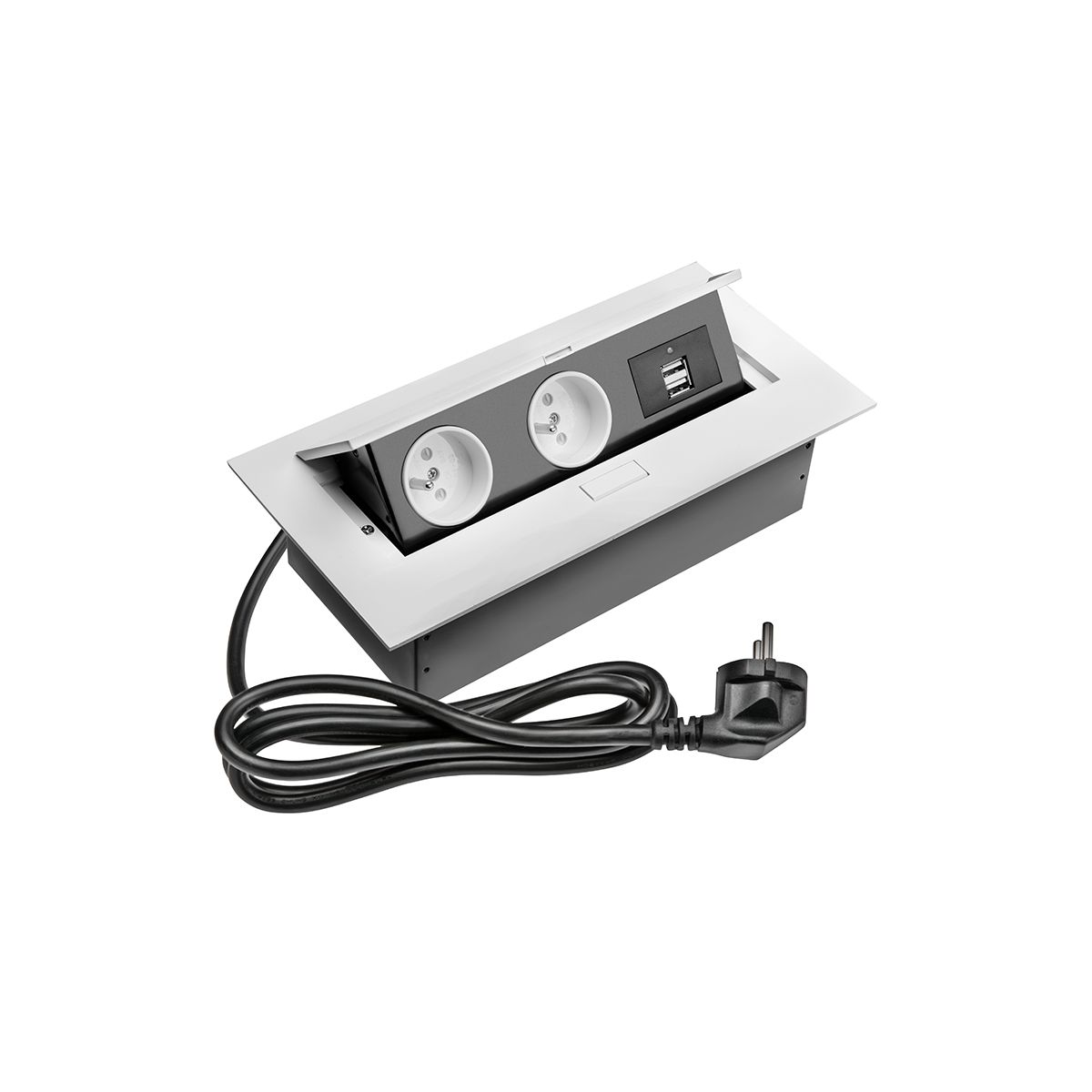 Oferte la Priza incastrabila GTV cu 2 prize schuko x 2 port USB, 3500 W