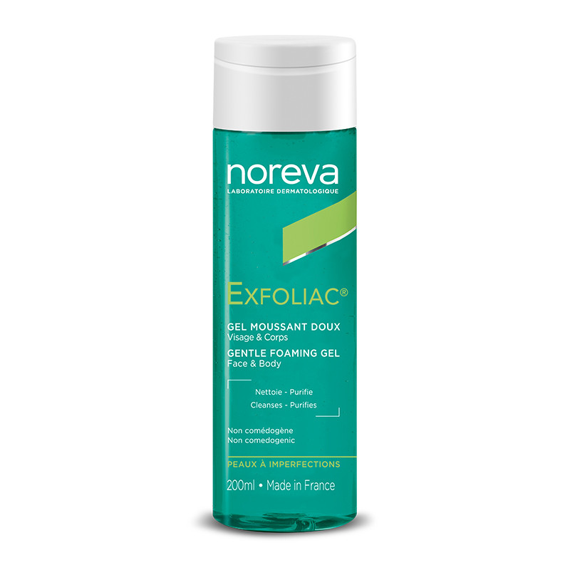 Oferte la Gel spumant bland pentru ten acneic Noreva Exfoliac, 200 ml
