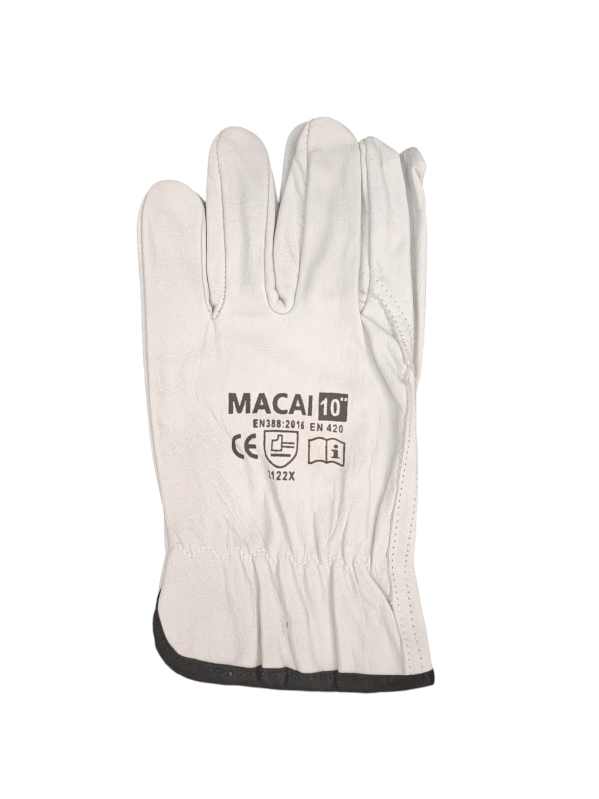 Oferte la Manusi de protectie Gantex Macai, piele bovina, alb, marimea 8