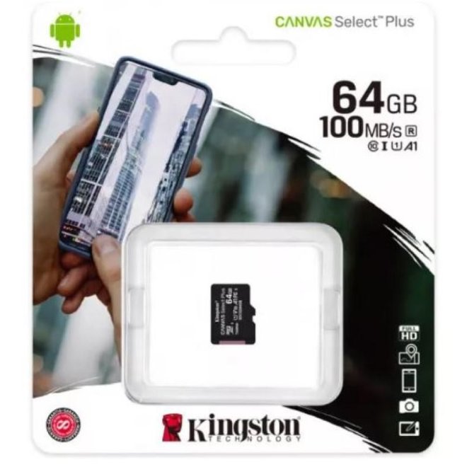 Oferte la Card de memorie MicroSD Kingston 64GB SDCS2/64GB, Select Plus, Clasa 10 UHS-I Performance