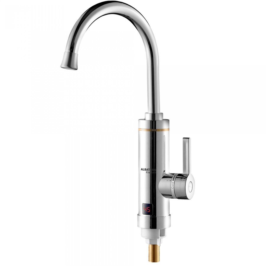 Oferte la Robinet Electric CRYSTALIN 3000W Presiune Apa 0.04-0.6MPa Protectie Supraincalzirii Afisaj Temperaturia Argintiu