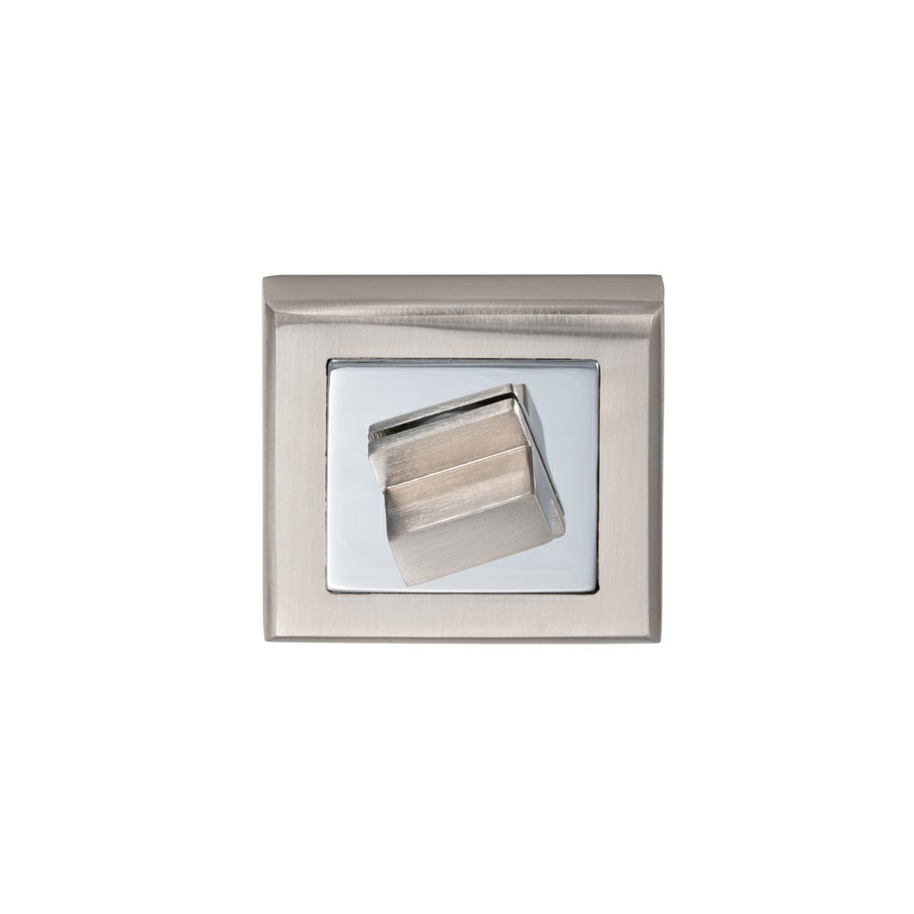 Oferte la Set rozeta patrata usi lemn interior Gato, 54 mm, zamac, finisaj nichel satinat
