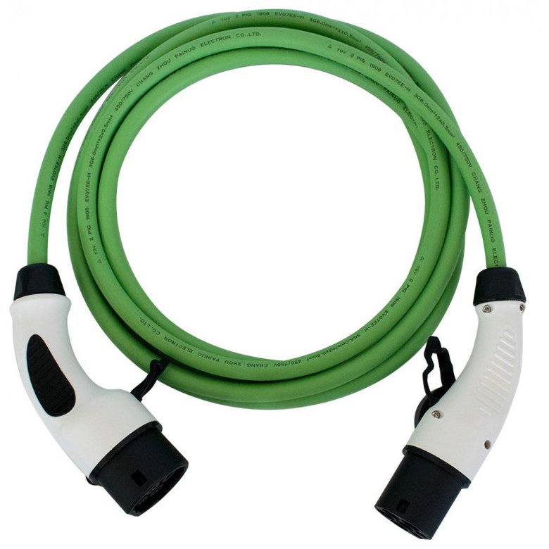 Oferte la Cablu de incarcare pentru masini electrice de la 62196-2 (Type 2) la 62196-2 (Type 2), 7.4kW, 32A/230V, monofazat Ampevo T22-32V, verde