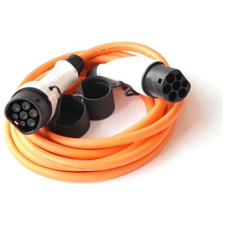 Oferte la Cablu de incarcare pentru masini electrice de la 62196-2 (Type 2) la 62196-2 (Type 2), 11kW, 16A/380V Ampevo T22-3/16P, portocaliu