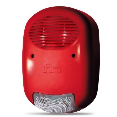 Oferte la Sirena INIM de exterior cu flash autoalimentata 12Vdc (cu modulul STD241201), IP34, rosie IVY-R