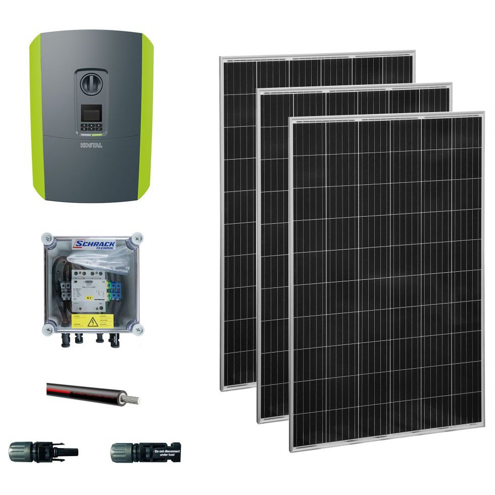 Oferte la Kit sistem fotovoltaic 5kW, trifazat, panouri Schrack PVS52030--