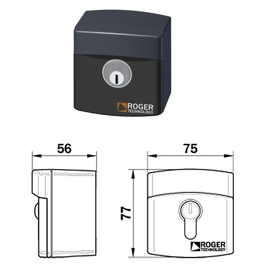 Oferte la Selector cu cheie Roger R85/60ES cu sistem antifurt, IP54