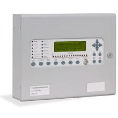 Oferte la Centrala de incendiu cu 2 bucle Kentec ENH63162 03 cu 16 LED-uri de zona, montaj aparent, fara cheie de activare