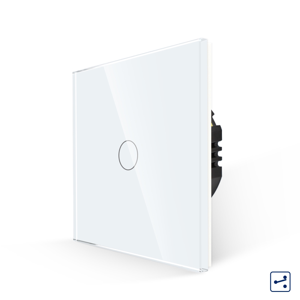 Oferte la Intrerupator Simplu Cap Scara/Cruce cu Touch din Sticla LUXION, Serie A