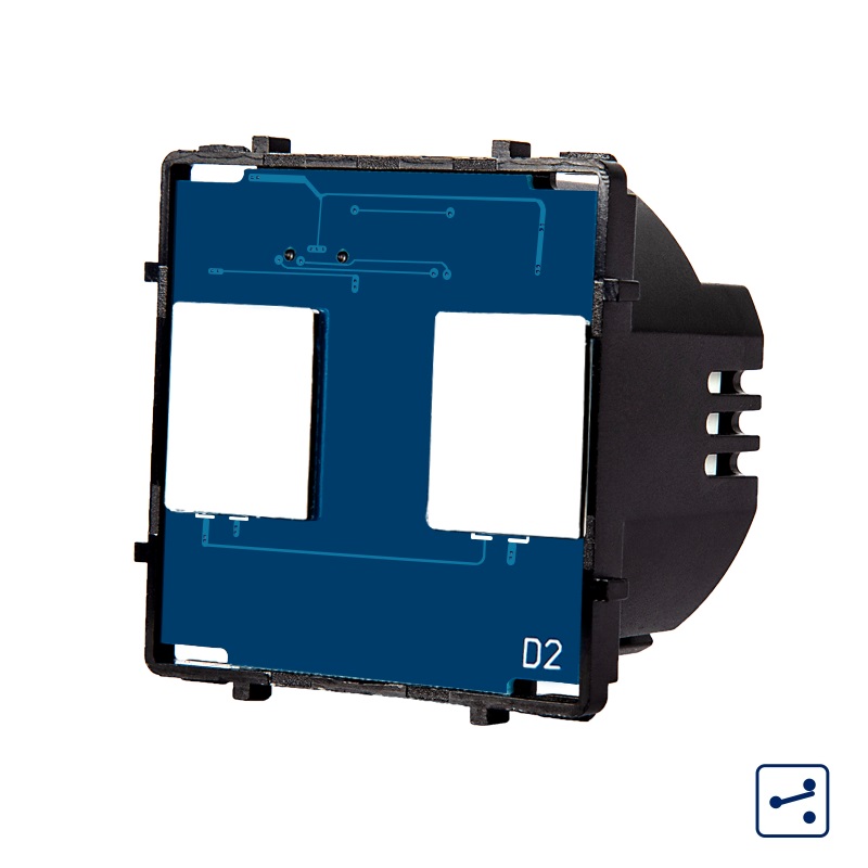 Oferte la Modul Intrerupator Dublu Cap Scara / Cruce cu Touch LUXION, Serie A