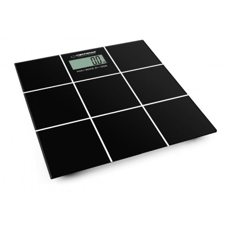 Oferte la Cantar corporal EBS004 Salsa Ecran LCD maxim 180kg Sticla 6mm Oprire automata Negru
