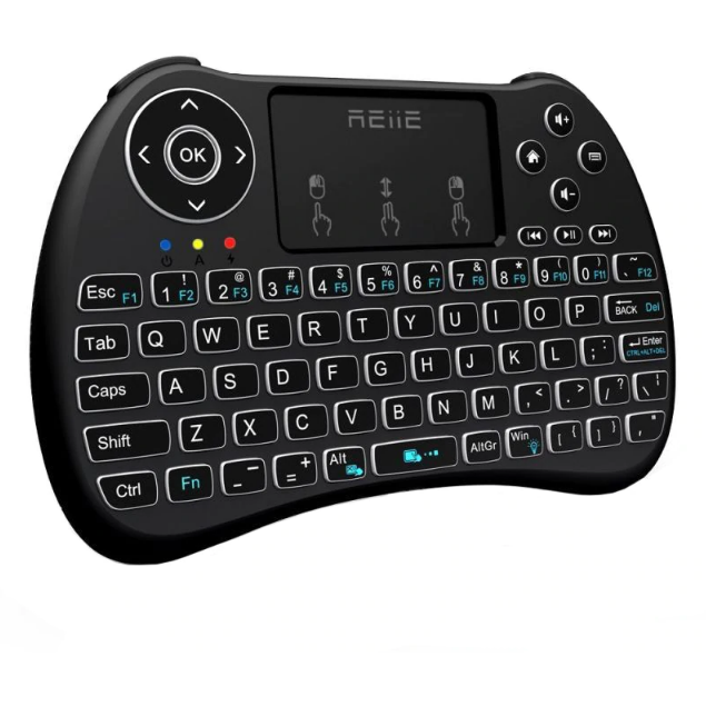 Oferte la Tastatura Wireless cu touchpad Iluminata 59 taste Negru