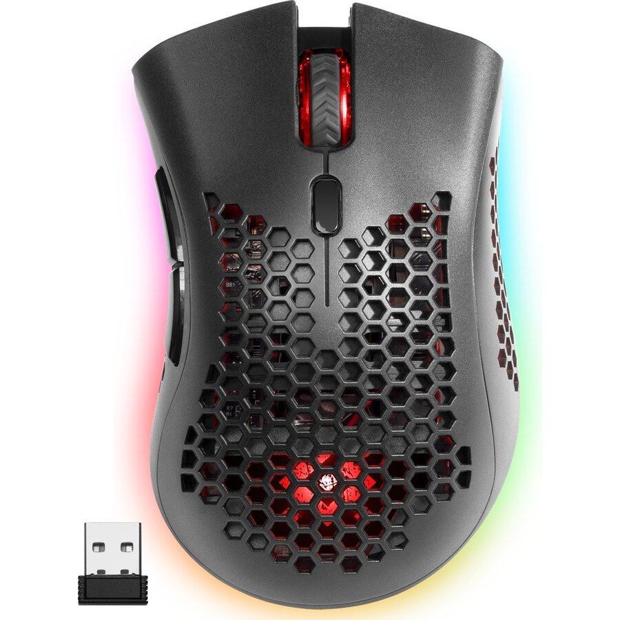 Oferte la Mouse GM-709L Warlock 52709 Wireless  RGB  Negru