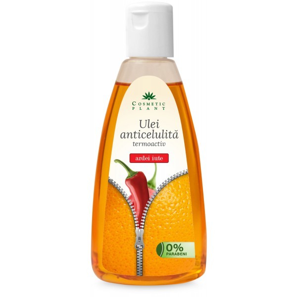 Oferte la Ulei anticelulita termoactiv cu extract de ardei iute Cosmetic Plant (Concentratie: Ulei, Gramaj: 200 ml)