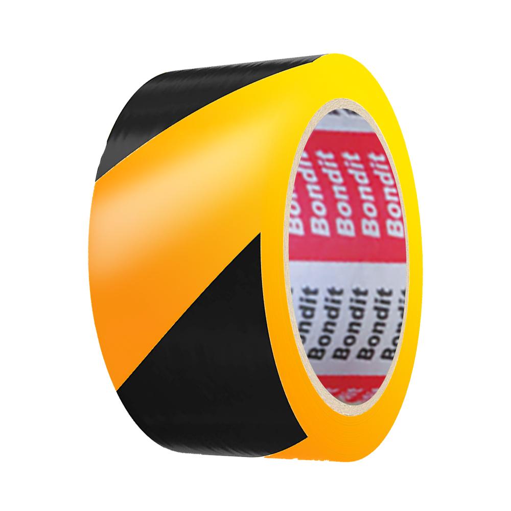 Oferte la Banda adeziva de marcare Bondit, 2 culori, negru/galben, 50 mm x 25 m 