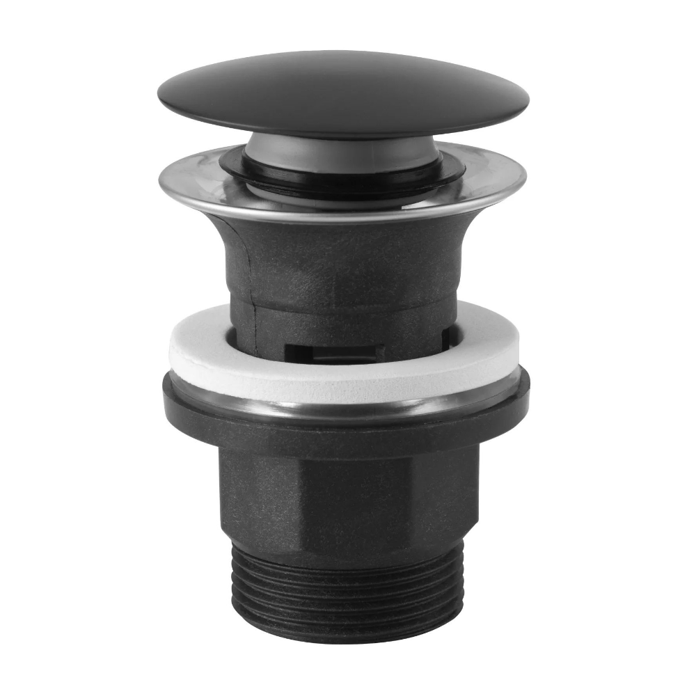 Oferte la  Ventil lavoar Ferro S289BL-B, click-clack, polipropilena, negru, diametru 1 1/4 inch