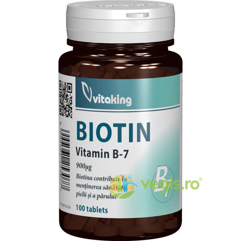 Oferte la Vitamina B7 (Biotina) 900mcg 100cpr