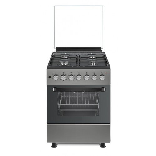 Oferte la Aragaz Gaz 60cm 4 Arzatoare Grill Electric Rotisor Gratare  Fonta Aprindere Electrica Clasa Energetica A Gri