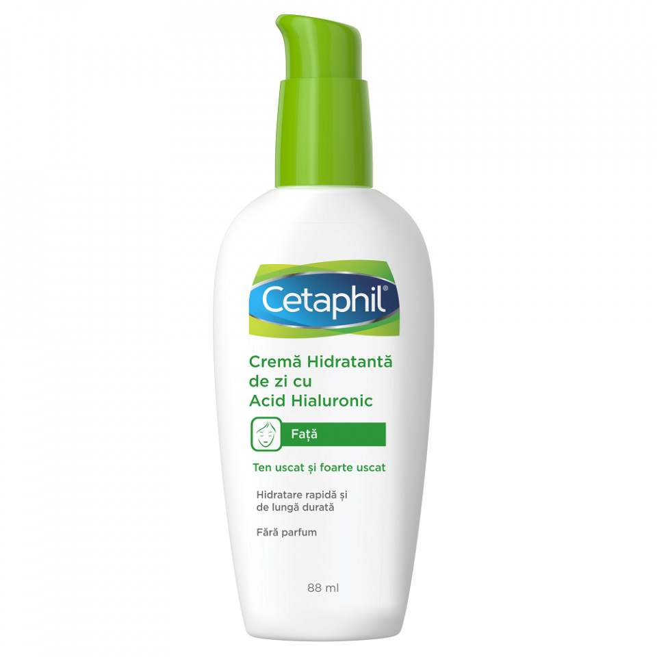 Oferte la Cremă hidratantă de zi cu Acid Hialuronic Cetaphil (Concentratie: Crema, Gramaj: 88 ml)