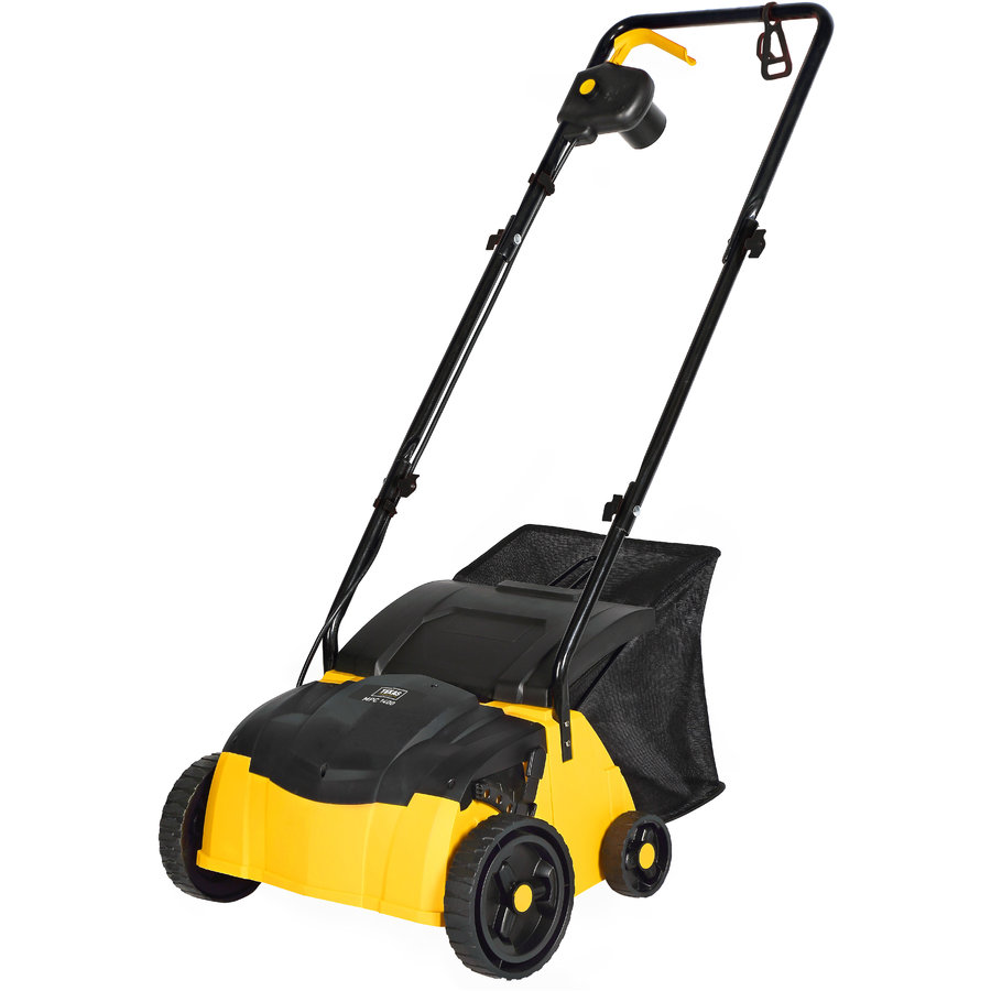 Oferte la Masina de Tuns Iarba MPC 1400 2in1 Motor Electric 1400W Sac 35L Latime Lucru 32Cm Reglaj Central Negru-Galben