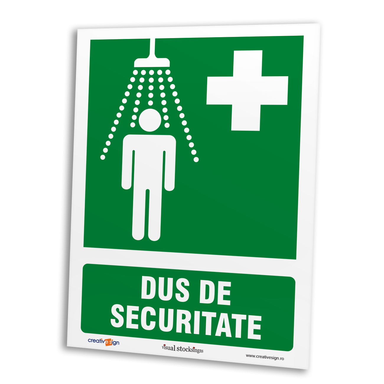 Oferte la Semn de informare dus de securitate, plastic, 20 x 15 cm