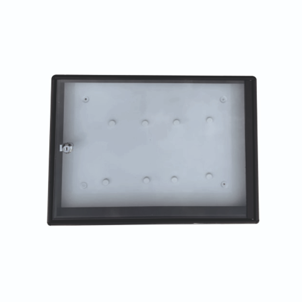 Oferte la Avizier magnetic metalic, aluminiu, maro, 2 chei, 480 x 350 x 50 mm