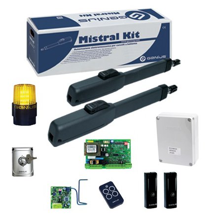 Oferte la Kit automatizare poarta batanta Mistral 300, 2x2.5m - GENIUS by FAAC MISTRAL300-51700781-KIT