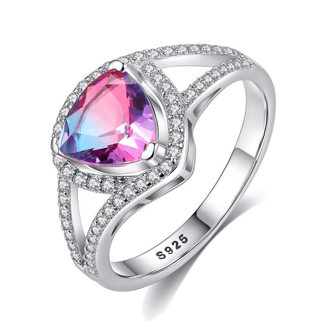 Oferte la Inel din argint Rainbow Fire