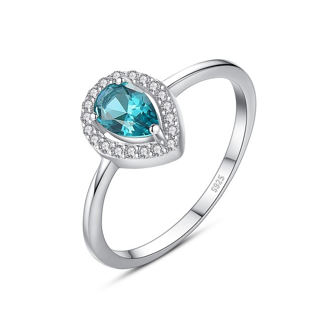Oferte la Inel din argint Capri Aquamarine