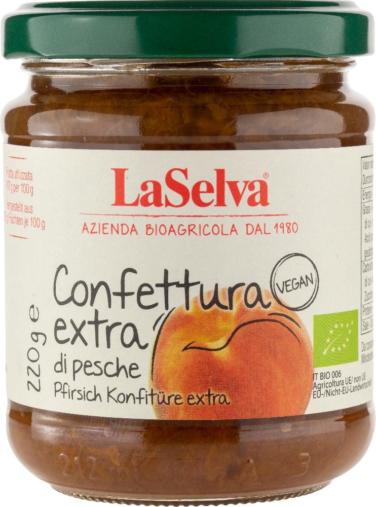 Oferte la Dulceata bio extra de piersici, 220g LaSelva
