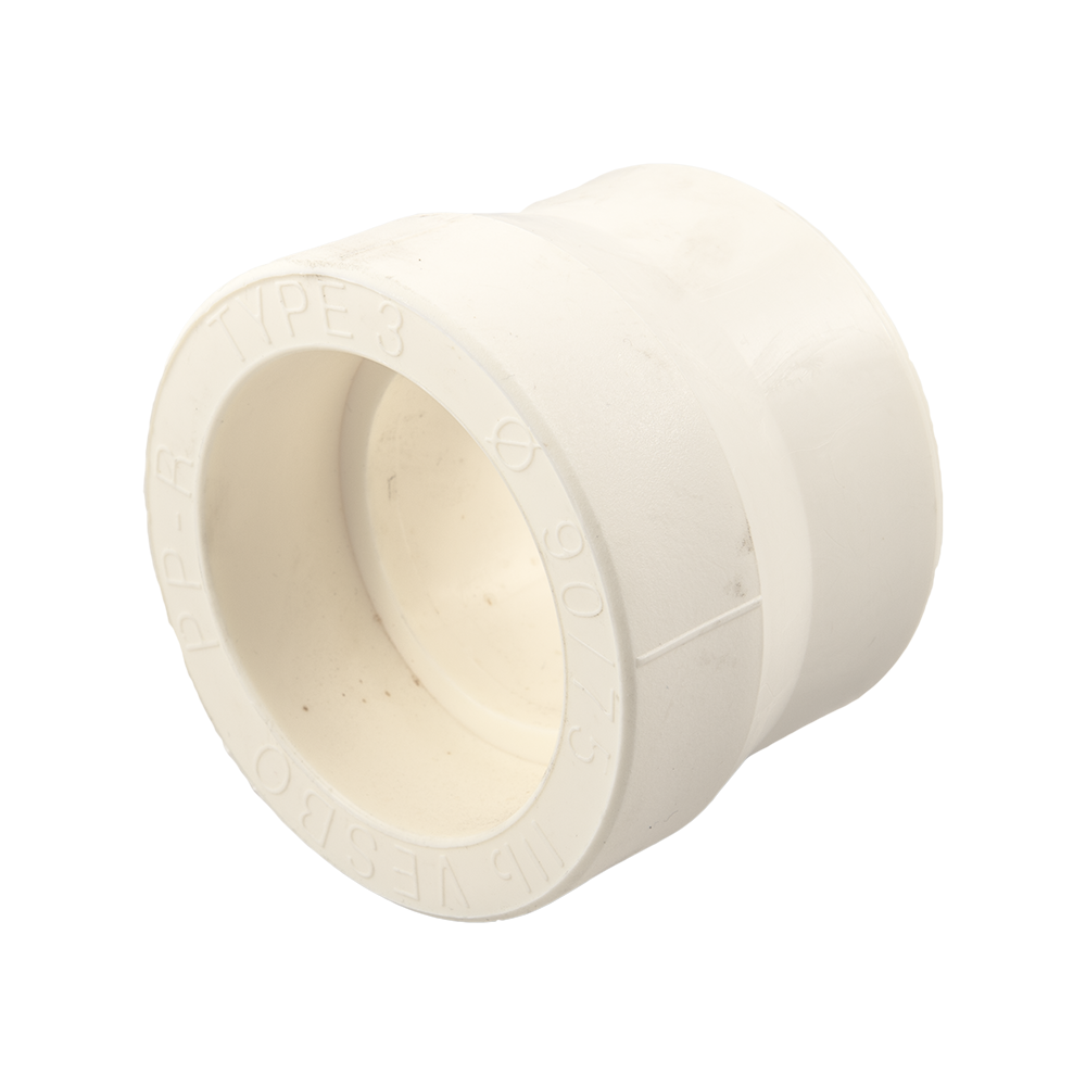 Oferte la Reductie PPR Vesbo, alb, diametru nominal 90 mm, diametru redus 75 mm