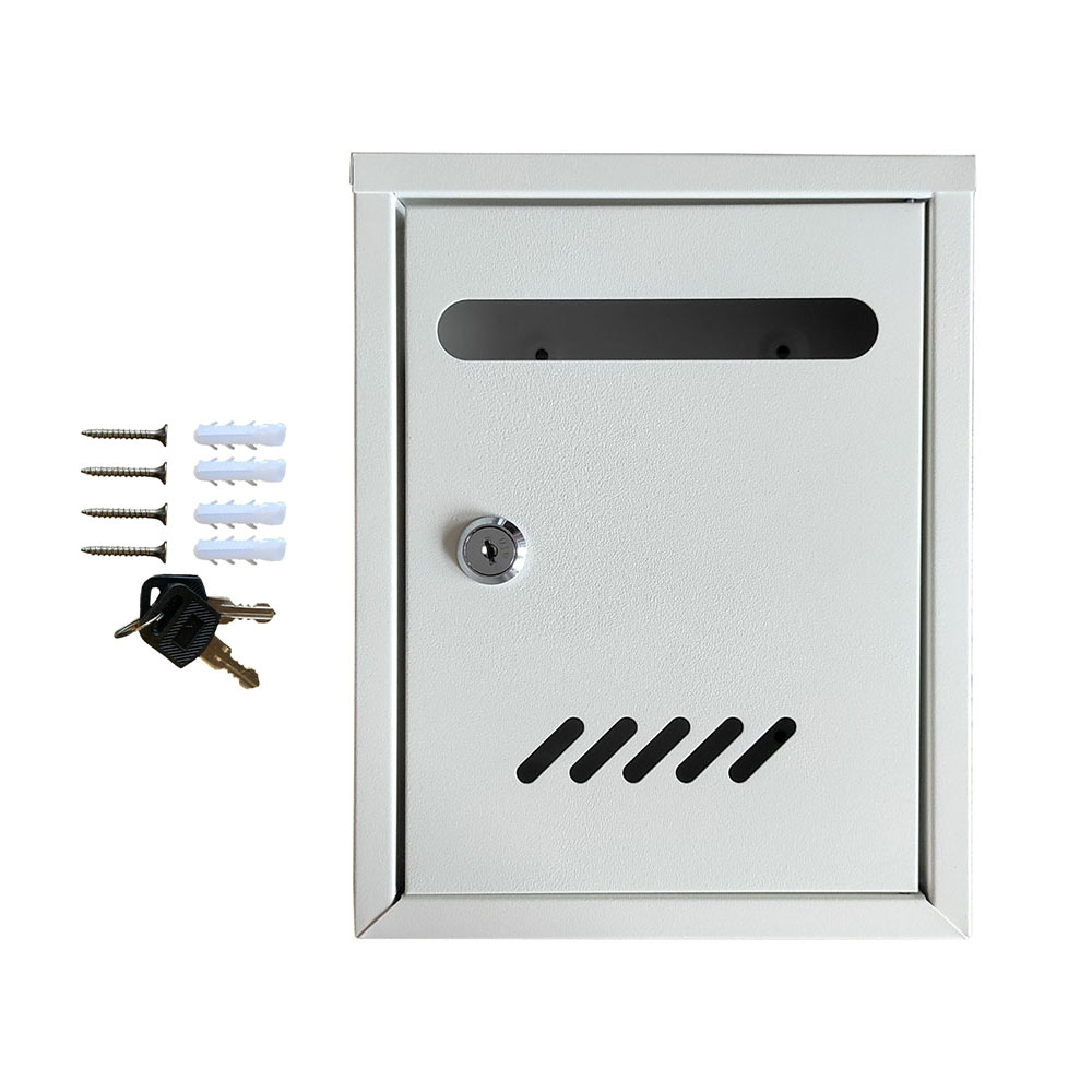 Oferte la Cutie postala exterior Ferrobrand, otel galvanizat, alb, 2 chei, 260 x 180 x 60 mm