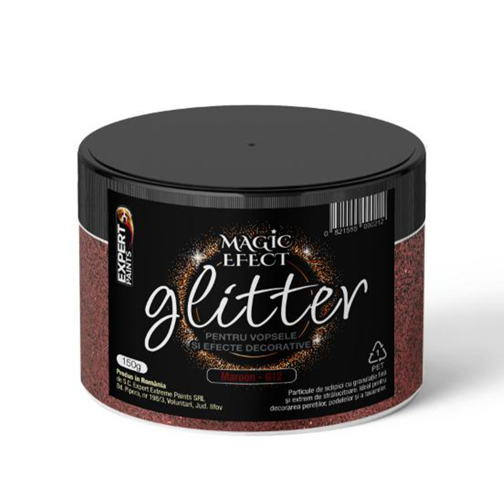 Oferte la Sclipici decorativ Glitter G12 Magic Efect, maroon, 150 gr