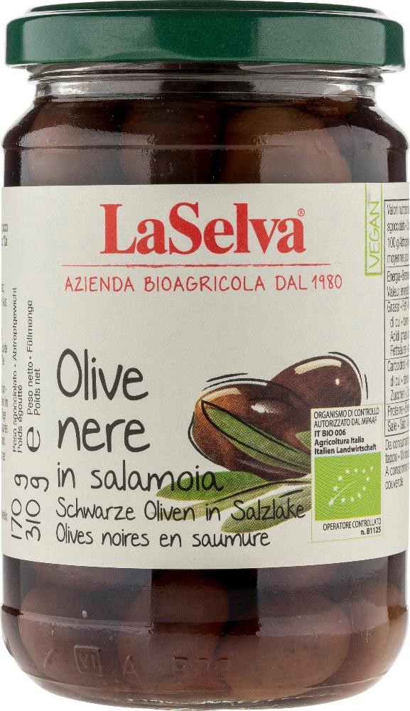 Oferte la Masline kalamata bio in saramura, 310g LaSelva