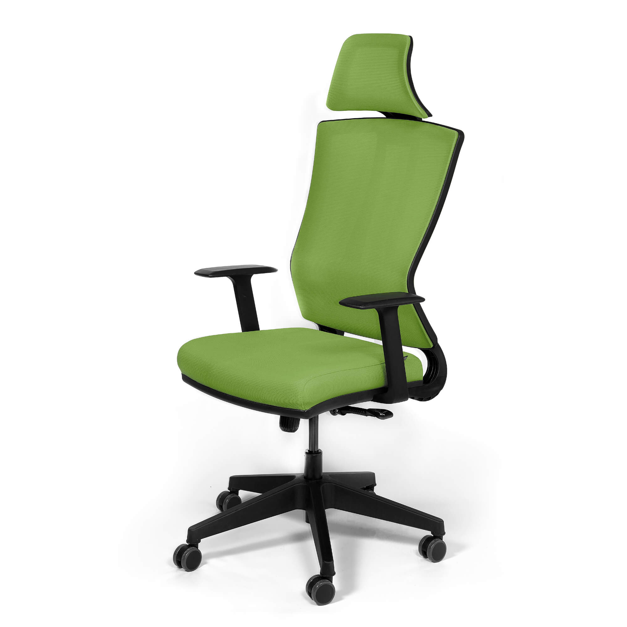 Oferte la Scaun birou ergonomic verde Kronsit Genova, tapiterie textila, rotativ, reglabil pe inaltime, 65 x 51 x 135 cm