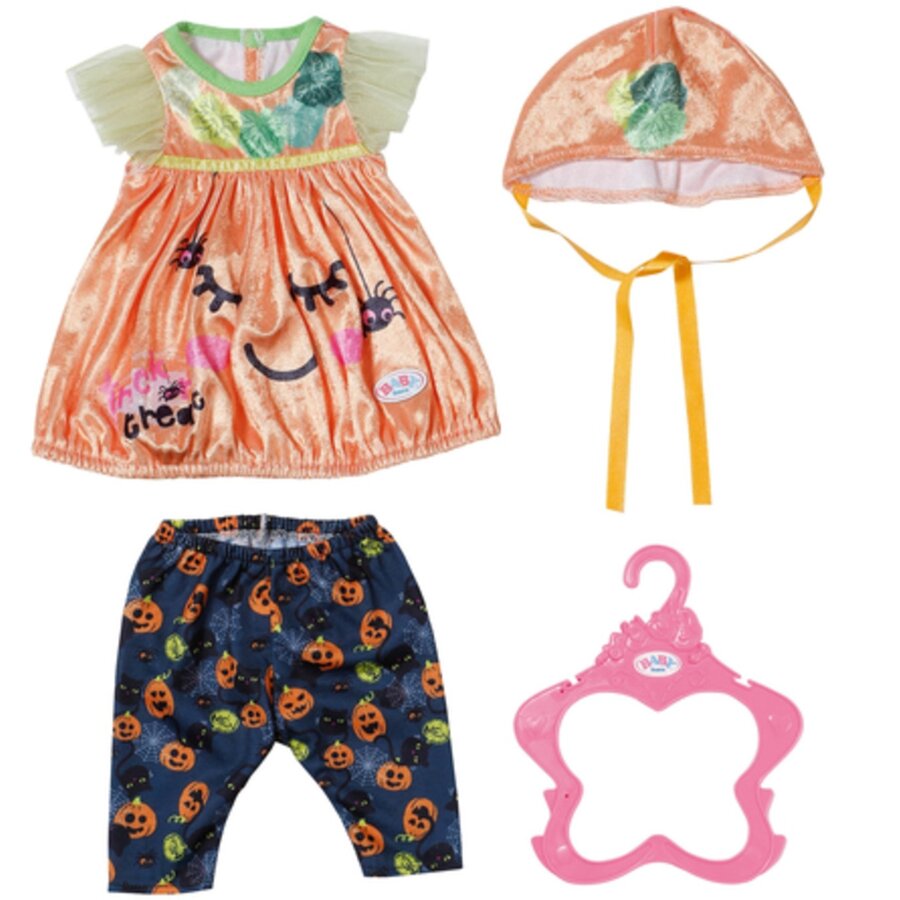Oferte la Hainute pentru Papusi BABY born Halloween pumpkin dress