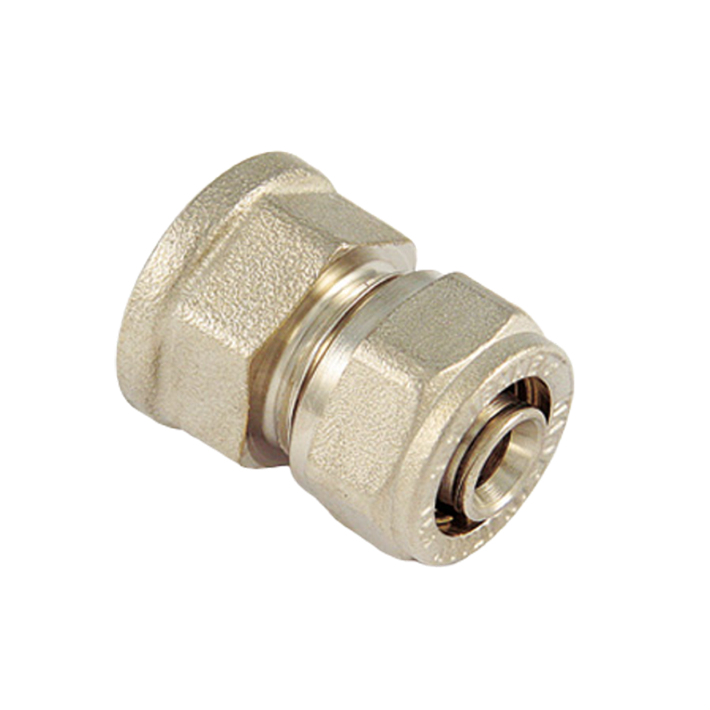 Oferte la Racord compresie drept Tiemme, FI, alama, auriu, 16x 1/2 mm