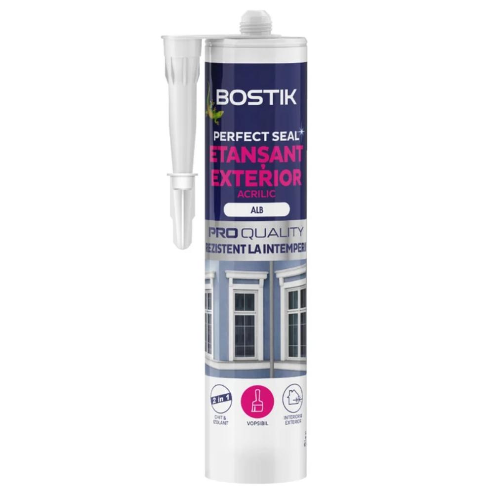 Oferte la Etasant acrilic Bostik Perfect Seal, exterior, alb, 280 ml