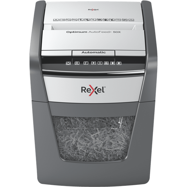 Oferte la Distrugator automat documente OPTIMUM  50X  P4 Cos 20L Negru/Gri