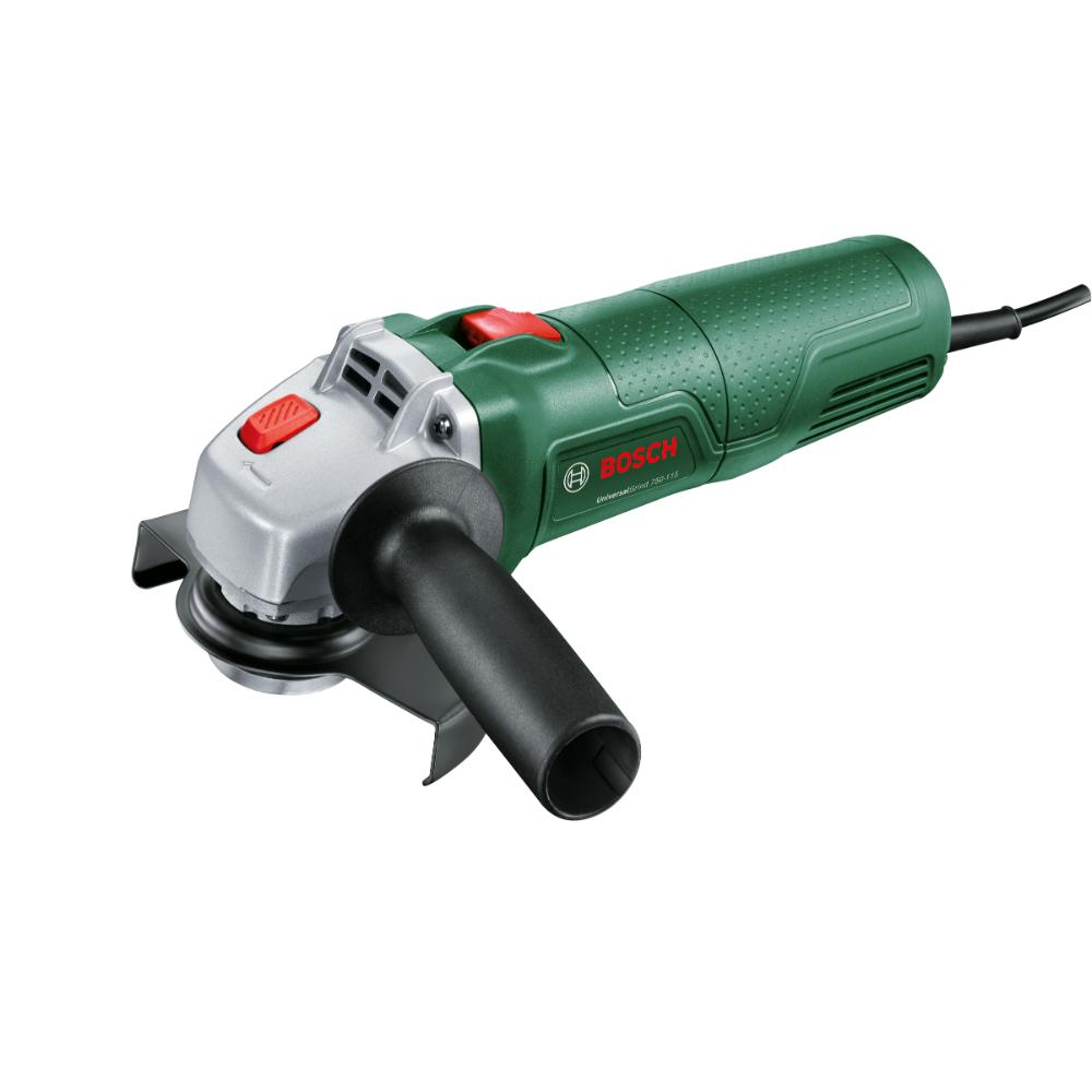 Oferte la Polizor unghiular Bosch Universal Grind, 750 W, alimentare 220 V, 12000 rpm, diametru disc 115 mm, 268 x 72 x 102 mm